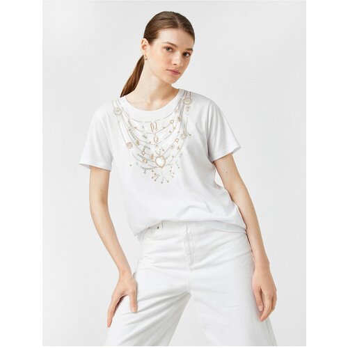 Koton T-Shirt - White - Relaxed fit Slike