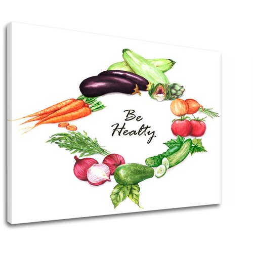  Slike na platnu z besedilom Be healthy (moderne slike z) Cene