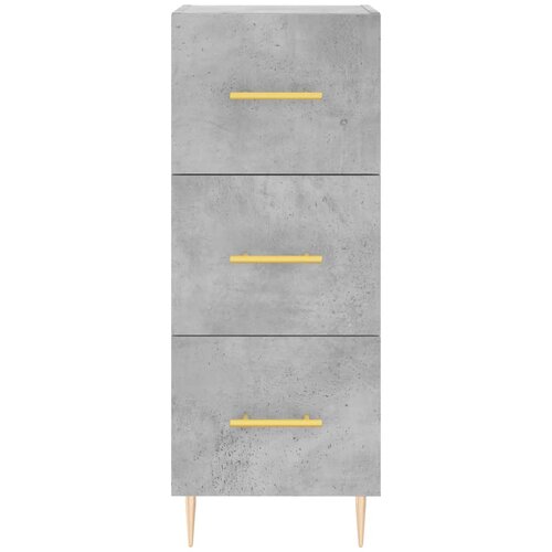  Visoka komoda siva betona 34,5x34x180 cm od konstruiranog drva Slike