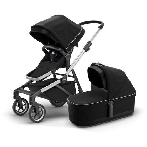 Thule Komplet Sleek dječja kolica + Sleek košara crna Cene