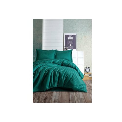 Lessentiel Maison premium satenska posteljina stripe petrol green Cene