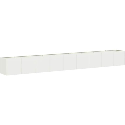 Maison Chic Cvetlični Lonec - Cvetlično korito Bela 360x40x40 cm Hladno valjano jeklo, (21789105) Cene