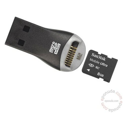 Sandisk Micro Memory Stick 8GB M2 Ultra II sa čitačem kartica memorijska kartica Slike