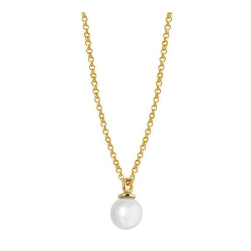 Victoria Cruz san valentin gold ogrlica sa perlom ( a3908-00dg ) Slike