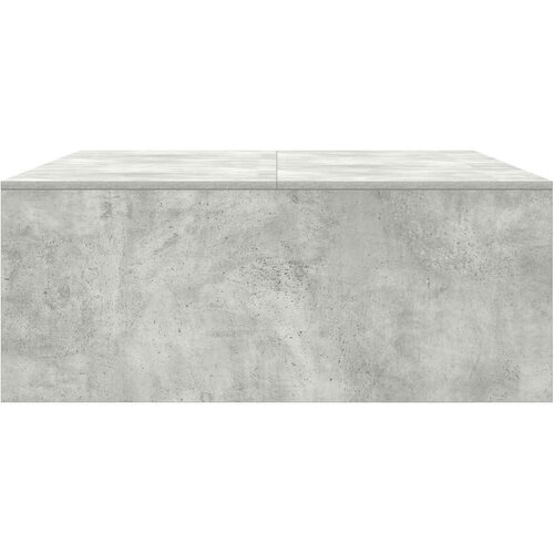  Stol za kavu s ladicama beton sivi 100x100x40 cm Slike