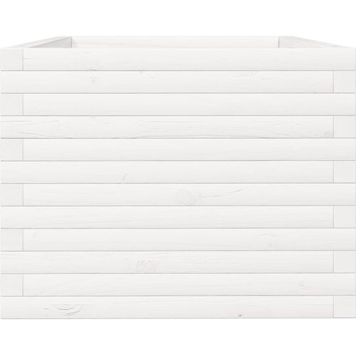  Vrtna sadilica bijela 90x60x49,5 cm od masivne borovine Slike
