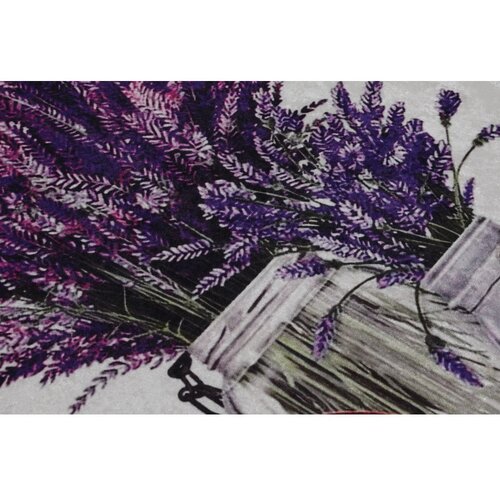 Colourful Cotton Vijolične/svetlo sive kopalniške preproge v kompletu 2 ks 60x100 cm Purpura – Cene