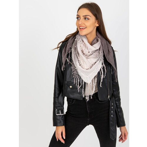 Fashion Hunters Women's gray muslin scarf Slike