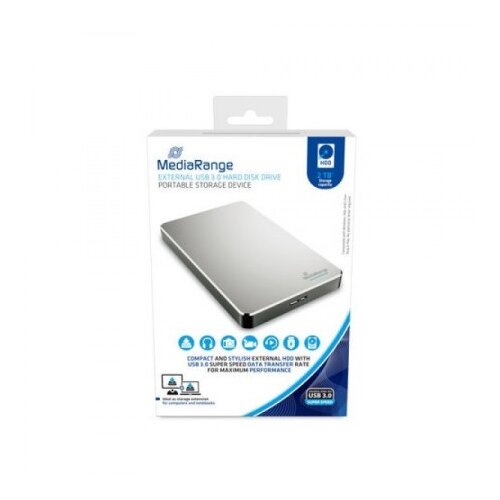 Mediarange mr997 silver hdd 2.5 2tb usb 3.0 ( EHM997 ) Cene