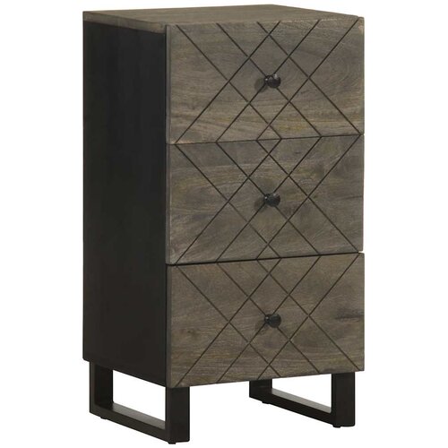  Komoda crna 40x33x75 cm Puno drvo Mango Cijene