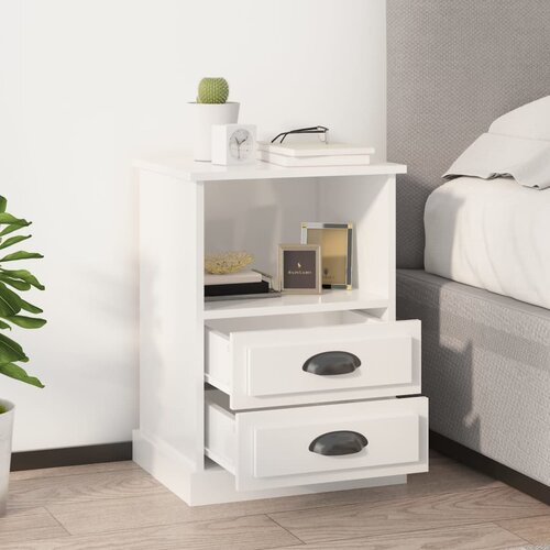 The Living Store Noćni ormarići 2 kom visoki sjaj bijeli 43x36x60 cm Cijene