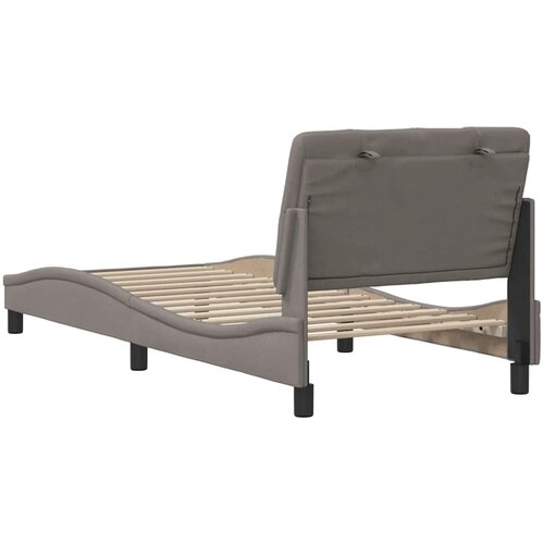  Okvir za krevet bez madraca smeđesivi 80x200cm od tkanine Slike