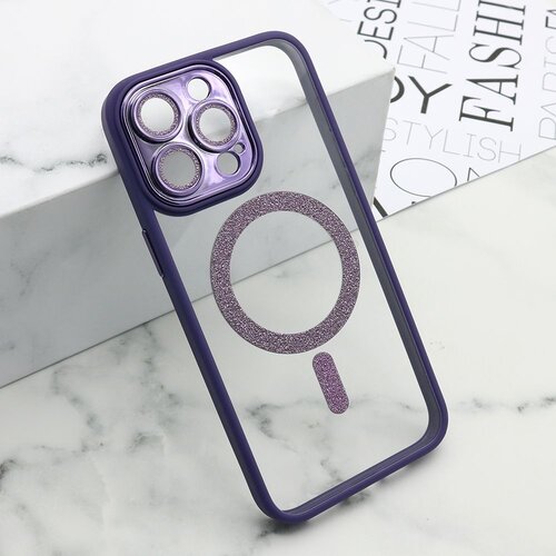  Maska diamond magsafe za iphone 15 pro max/ ljubičasta Slike