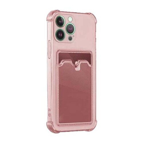  silikonska futrola clear sa dzepicem za samsung A245 galaxy A24 roze Slike
