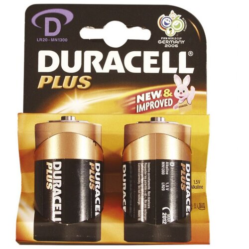  BATERIJA ALKALNA 1,5V D BASIC PK2 DURACELL LR20 BLISTER Slike