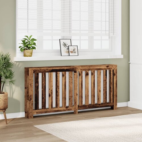 vidaXL Pokrov za radiator starinski les 175x20x82 cm inženirski les Cene