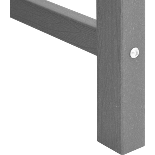 vidaXL vrtna klupa svjetlosiva 120 cm HDPE Cene