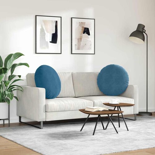  Jastučići za sjedenje 2 pcs Plava &amp;Oslash;60 x 21 cm Bar&amp;scaron;un Slike
