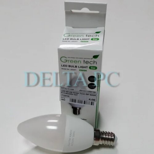  LED zarulja Green Tech 5W 3000K E14 AC220V C37 Slike