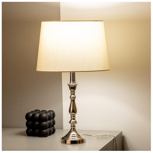  Brilagi - Stona lampa CERIA 1xE27/60W/230V, prečnik 30 cm, sjajni hrom/bež Cene