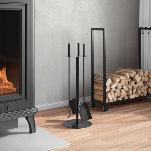  Set alata za kamin od 4 dijela 22 x 59 cm čelik Slike