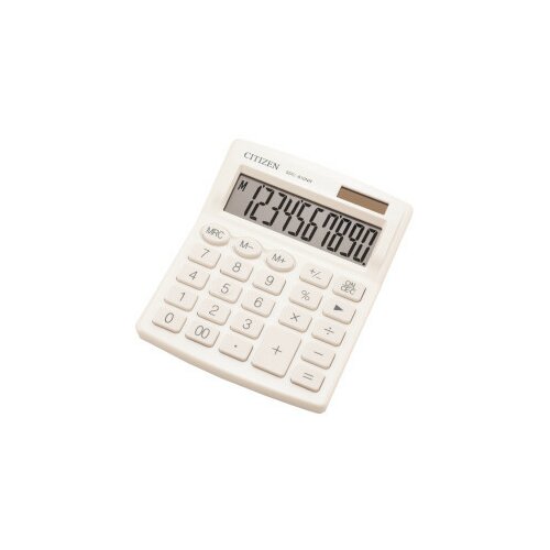 Stoni kalkulator SDC-810 color , 10 cifara Citizen bela ( 05DGC811A ) Slike