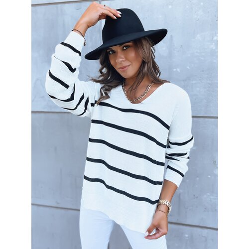 DStreet Women's striped sweater COMETA ecru Cene