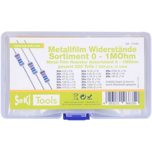  Set otpornika 525kom 0-1M Ohm Slike