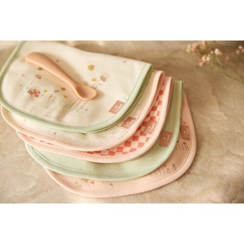 Jollein vodootporni podbradnik Jersey 5 kom, Pretty Picnic Slike