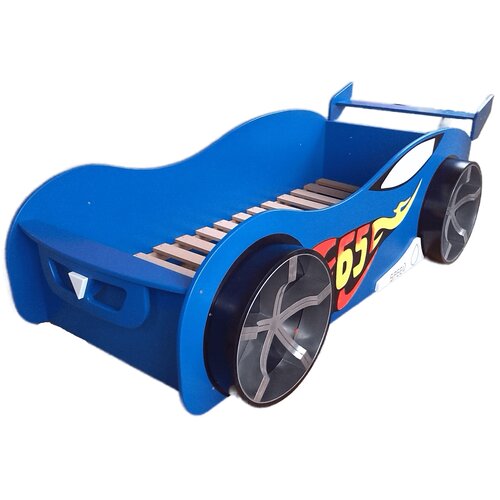 Smotuljko Dečiji krevet Formula Plamen plavi Slike