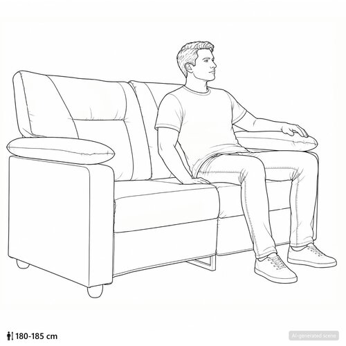 SOFA Smeđa 171 x 85 x 93 cm Umjetna koža Slike