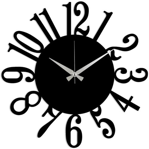 Wallity Zidni sat Metal Wall Clock 14 Black Cene