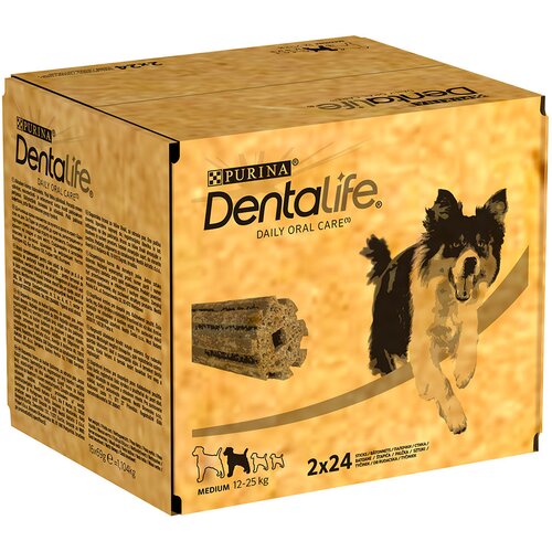 Dentalife Purina prigrizki za dnevno nego zob za srednje velike pse - 48 palčk (16 x 69 g) Cene