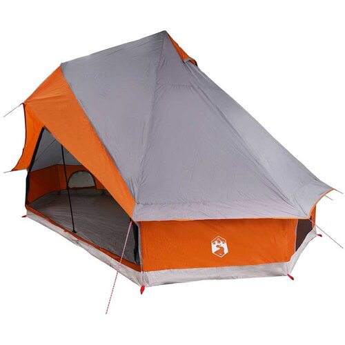 vidaXL Družinski tipi &scaron;otor Siva in oranžna 400 x 346 x 250 cm, (5000043486) Cene