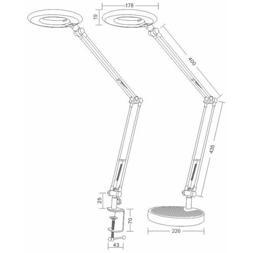  LED stona lampa BIANCA LED/8W/230V Slike