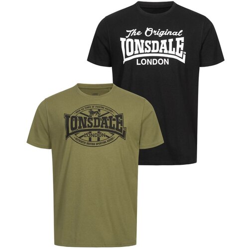 Lonsdale Men's t-shirt regular fit double pack Slike