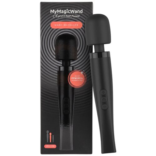 MyMagicWand Masažni vibrator - Medium, črn Slike
