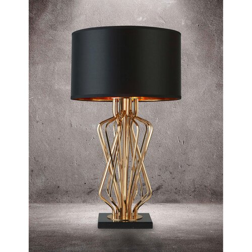 Lesnina XXXL Searchlight EU4110GO - Stona lampa ETHAN 1xE27/60W/230V Slike