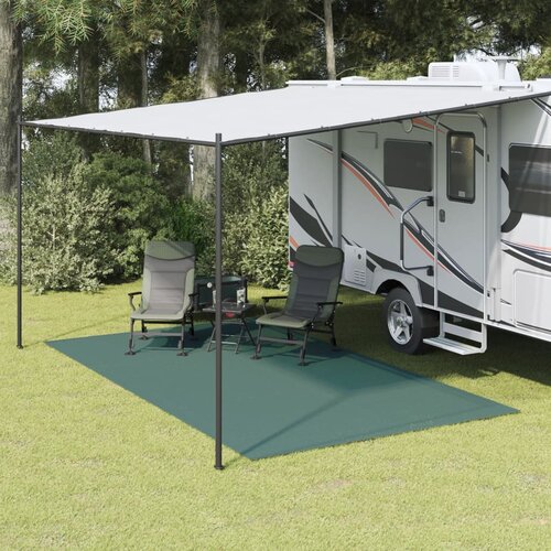 VidaXL Podna prostirka za kampiranje zelena 4 5 x 2 5 m Slike