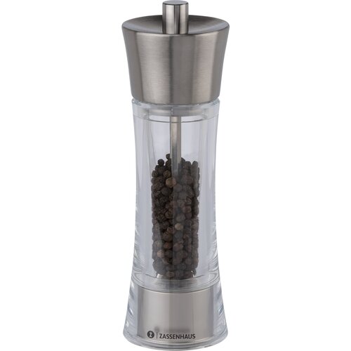 Zassenhaus pepper mill Aachen Acrylic Glass/Inox 18 cm Slike