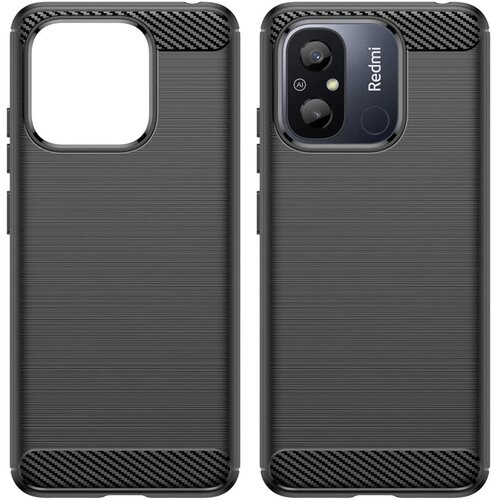 Carbon Case maskica za XIAOMI Redmi 12C crna Slike