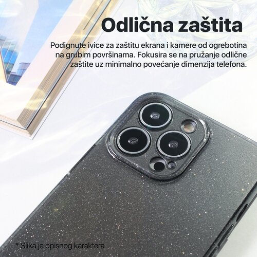  Torbica sparkle dust za iphone 15 pro 6.1 crna Slike