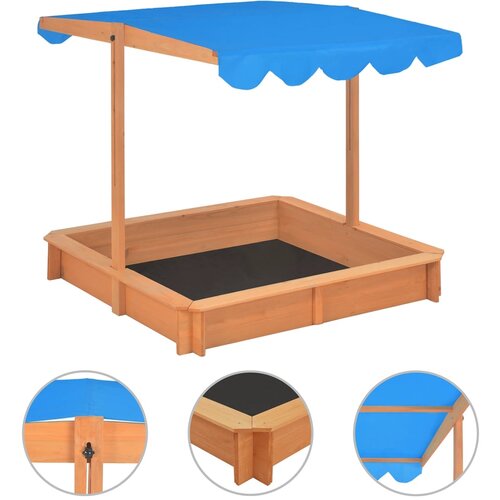 VidaXL Pje&amp;scaron;čanik od jelovine s podesivim krovom 115 x 115 x 115 cm Slike