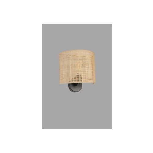 Opviq &amp;Ouml;rg&amp;uuml;l&amp;uuml; rattan abajurlu oval aplik beigeblack wall lamp Slike