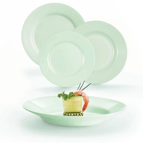 Luminarc PLUMI SET PARADISE GREEN 18/1 Slike