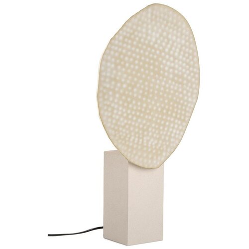 BIZZOTTO Bež metalna stolna lampa s metalnim sjenilom (visina 57 cm) Neev – Cene