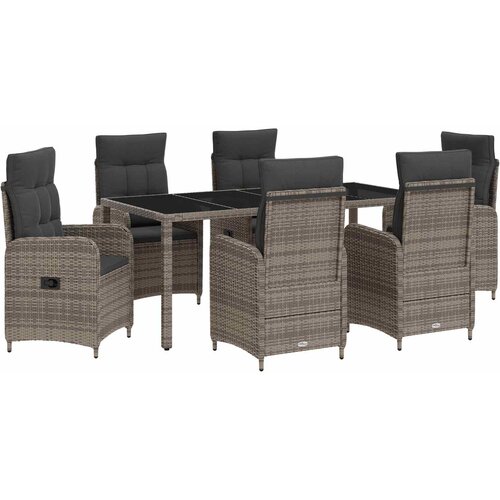  set za objedovanje 7 pcs Svijetlo siva i tamno siva Cene