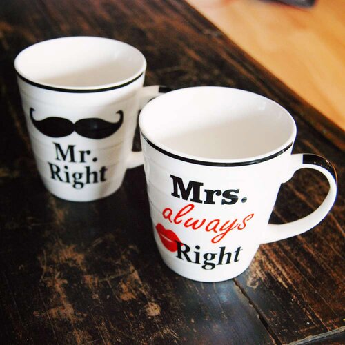  Set &amp;scaron;alica Mr and Mrs Always Right Slike