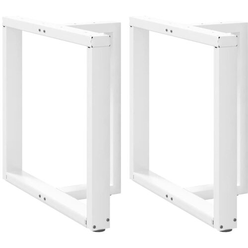  Noge za blagovaonski stol T-oblika 2 kom Bijele 70x35x(72-73) cm Čelik Slike
