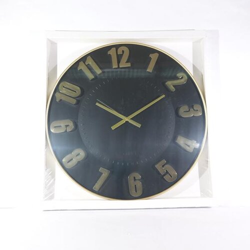  ZIDNI SAT 60CM HK ZLATNO/CRNO Cijene
